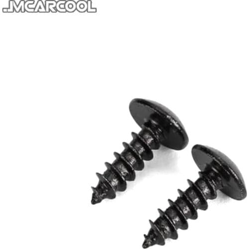For Universal Car Rear Lip Diffuser Wing Installation Screws Mushroom Black Carbon Steel Phillips Head Self-tapping Screws M4 M5