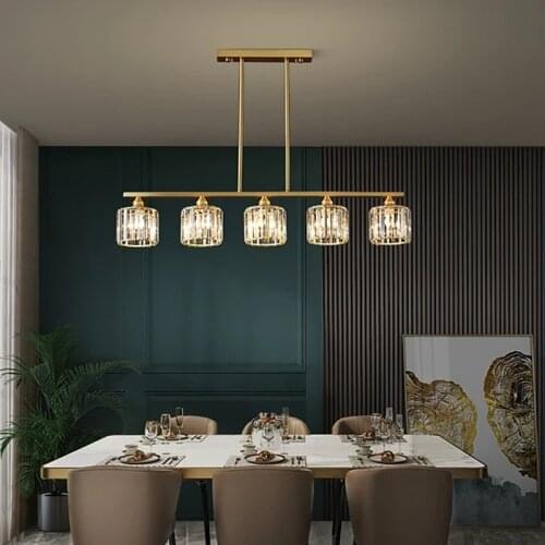 Dining Room LED Pendant Light Modern Copper Brass Creativity Design Flush Mount Interior Pendant Lamp Parlor Home Decoration