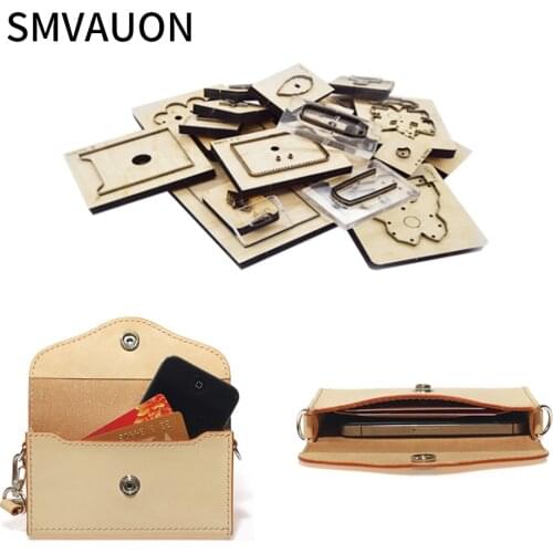 SMVAUON Leather Tools wallet wood moulds die cut handmade crafts Making Decor Supplies Dies Template