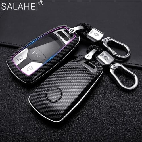 ABS Protection Car Key Case Cover Skin Shell For Audi A4 A4L A5 Q5 Q7 TT 2016 2017 2018 Car Styling Auto Key Holder Accessories