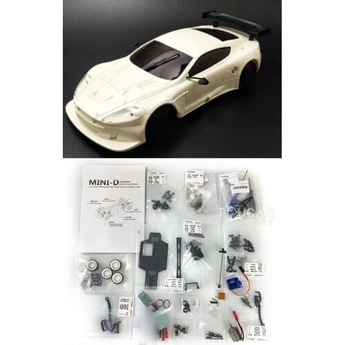 1/28 4*4 RC Car Chassis Body Shell MINID Drift Racing Model KIT Motor Toys For AstonMartin THZH1119-SMT4