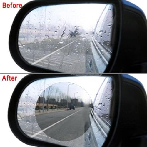 1 Pair Car Rearview Mirror Window Clear Film Anti Fog Anti-glare Rainproof Protective Film Car Sticker