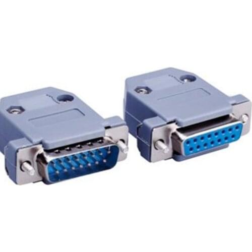 20pcs/lot 3 Rows Parallel VGA Port DB9 DB15 DB25 Data Cable Connector Sub Male Female plug socket Adapter Connector