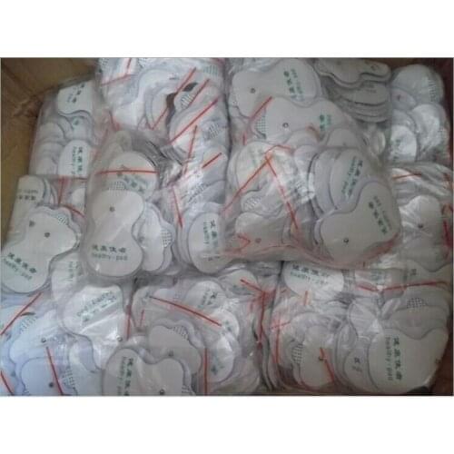 200pcs/lot NEW White Electrode Pads For Tens Acupuncture Digital Therapy Machine Slimming Massager JR-309 Massager Free Shipping