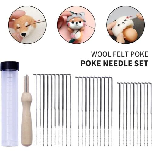 30pcs Felting Needles Kits Wool Felting DIY Supplies PIN Felting Needle Tool Set Craft Supplies