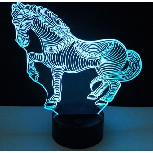 3D Touch LED Light Holder with USB Cable/Battery Lamp Base Night Light Replacement 7 Color Colorful Light Base Acrylic Holder