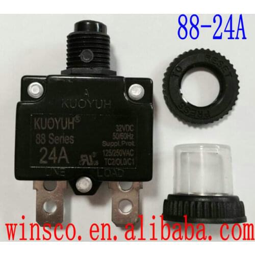88-24A Waterproof cap 100% NEW KUOYUH CIRCUIT BREAKER 88 SERIES 24A
