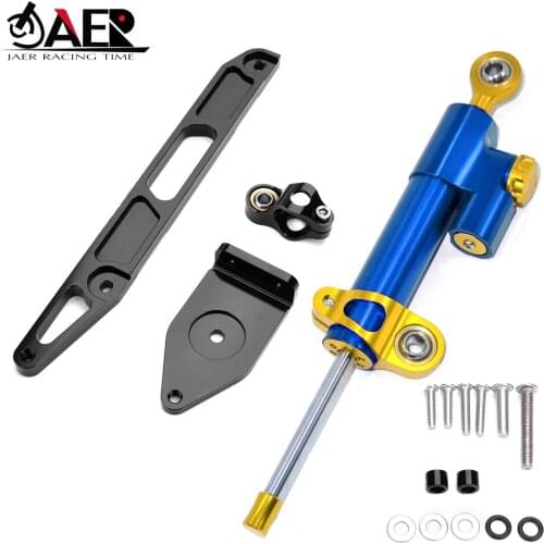 JAER Motorcycle Damper Steering for Yamaha XJR1300 2002-2015 Stabilize Safety Control with Mounting Holder