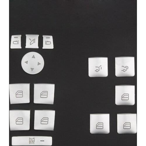 Car steering whee Seat Adjust Button Cover Sticker for Mercedes Benz A B C E Class W204 W212 GLA X156 CLA C117 GLE W166 ML GL