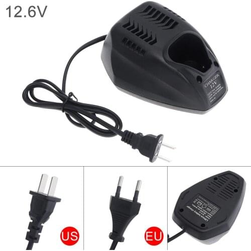 12V Large Mouse-type Lithium Battery Electric Drill Charger Power Adapter Support 100-240V Power Source for Electric Screwdriver