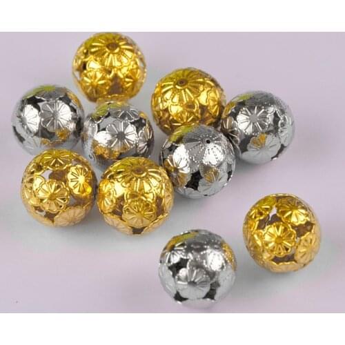 200piece 20mm Gold Rhodium Plated Spacer Beads Jewelry Spacers Findings for Jewelry Making CATJ-005