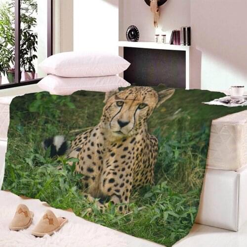 Animals Fleece Blanket 3D Printed Kids Adult Air Conditioner Blanket Polyester Throw Soft Blanket Washable