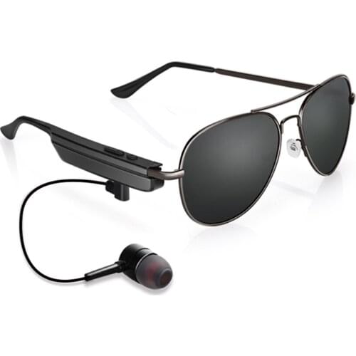 Cool Smart Glasses Bluetooth Headset Polarized SunGlasses Men Women Driving Sports Glasses Music Calling Glasses with Mic