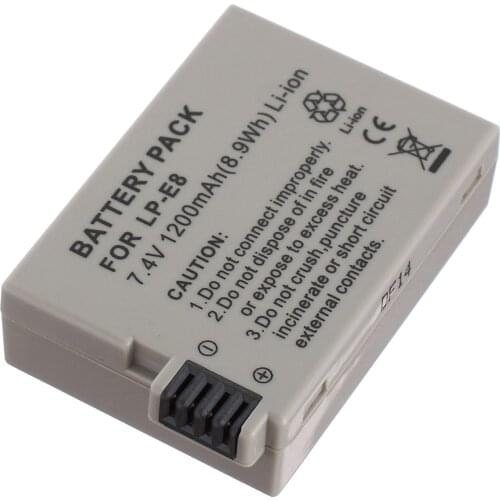 LP-E8 Battery Pack For Canon EOS 550D, EOS 600D, 650D, 700D, EOS550D, EOS600D, EOS650D, EOS700D Digital SLR Camera