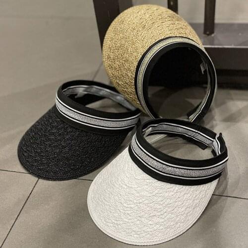 Fashion Woven Straw Bucket Women Hat Sun Protection Sunshade Cap Beach Outdoor Vacation All-matching Fishing Travel Hats