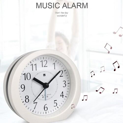 Music Digital Alarm Clock Wake Up Clock Studuents Cartoon Animals Silent Quartz Mvement Bedside Table Top Decoration Household