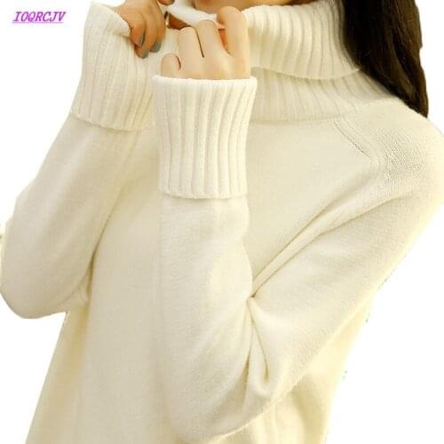 Autumn Winter Women Knitted Sweaters Pullovers Turtleneck Long Sleeve Solid Color Slim Elastic Short Sweater Femme Jumper W24