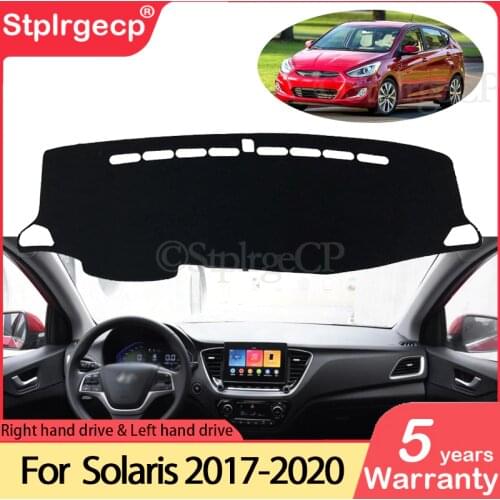 For Hyundai Solaris 2 Accent 2017 2018 HC Anti-Slip Mat Dashboard Cover Pad Sunshade Dashmat Protect Carpet Rug Accessories Cape