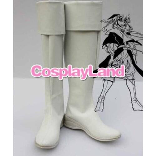 Customize Boots Magi Cosplay Titus Alexius White Cosplay Show Boots Cosplay Costume Anime Party Shoes