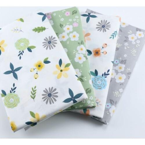 Cotton Patchwork fabric Printed Flower 100% Cotton Twill Fabric,DIY Sewing Quilting Fat Quarters Material For Baby&Child