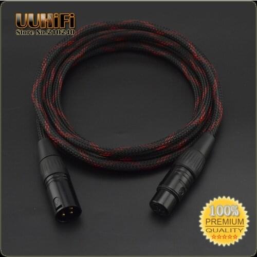 1PCS HIFI 3 Pin XLR to XLR Male to Memale Audio Cable / Canare cable for Amplifier DAC AMP / DIY 0.5M - 5M