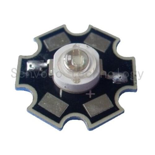 100X Factory supply royal blue 3W led chip 440-445nm with 20mm heat sink free shipping