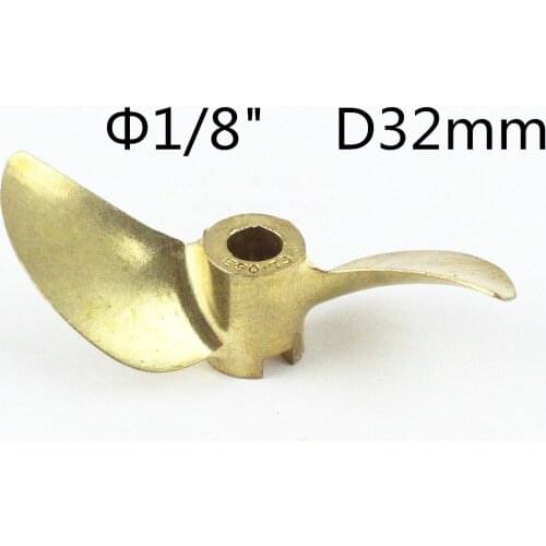 204-lobular Oars Diameter D32mm Two-blade Propeller Inner Diameter 3.18mm Remote Control Ship Brushless Electric Boat