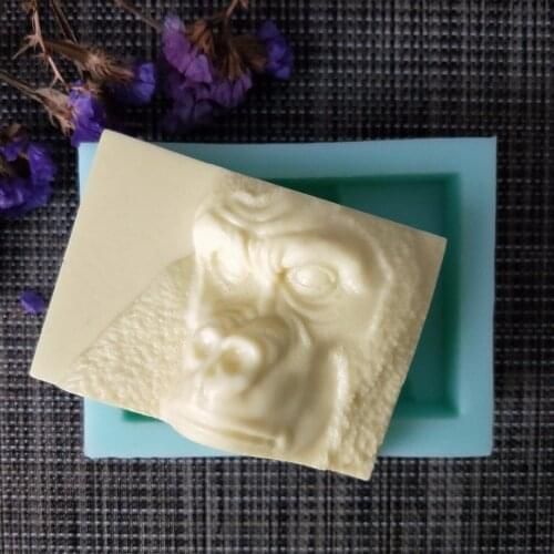 3D animals Orangutan silicone mold soap mould handmade soap making molds candle silicone monkey mold resin clay mold PRZY DW0118