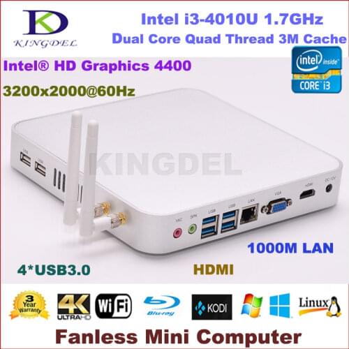 4GB RAM/500GB HDD Intel i3 Dual Core Mini PC Net Computer Wifi HDMI USB 3.0 VGA Windows 7 / 8 / Linux OS 3 Year Warranty