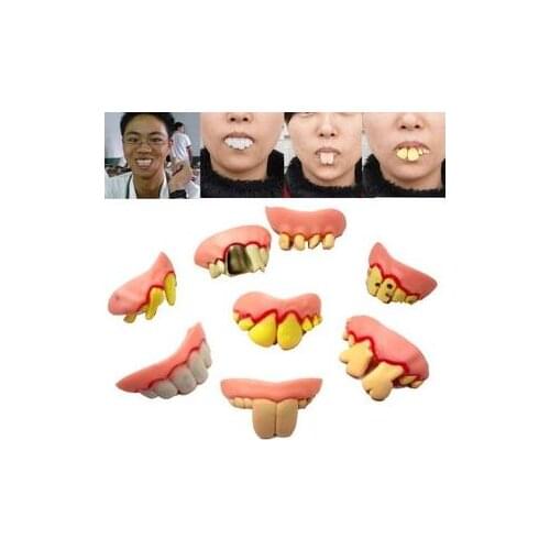 8 pcs/order Funny Various Modelling Bucktooth Dentures - Close Up Magic, Magic Trick,Magia Toys,Joke,Classic Magie