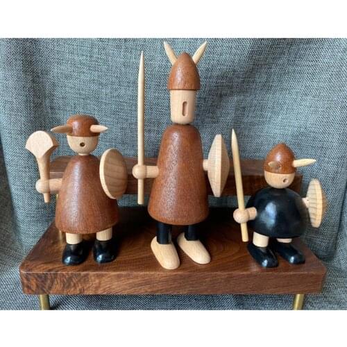 Danish Puppet Woodcarving Creative Home Furnishing Vikings Ornaments Home Decoration Housing Study Desktop Housewarming Gifts