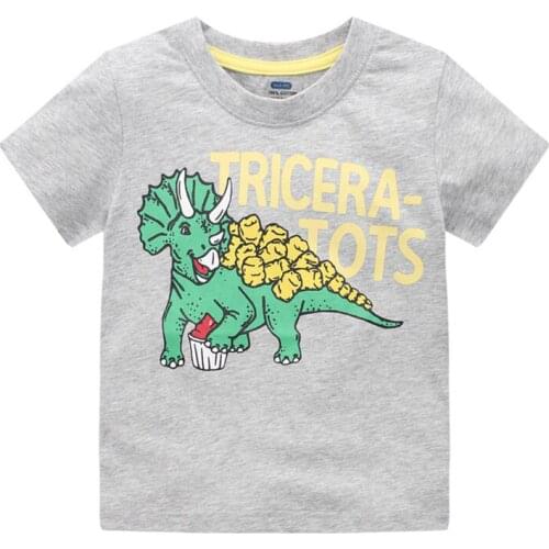 ZWF935 Childrens T-shirt 2021 New Summer Short Sleeve Character Print Kids Top Tees Baby Costume Fashion Boys Girls T-shirts