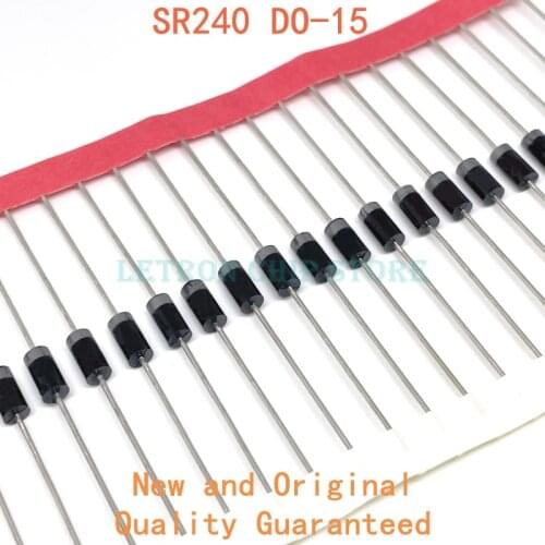 20PCS SR240 DO-15 SB240 DO-204 2A 40V Schottky Diode