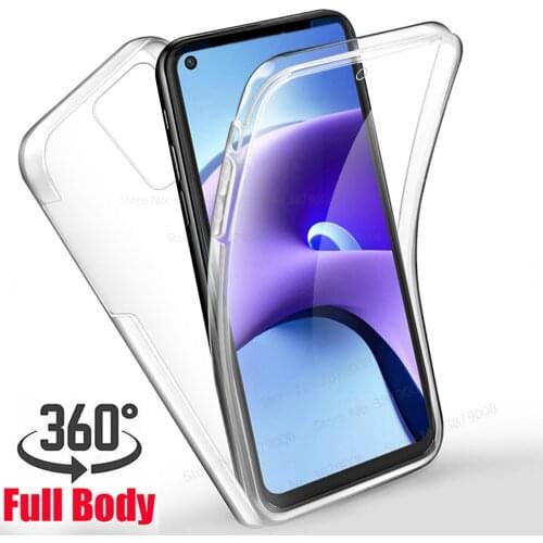 360° Full Body Double case for xiaomi redmi note 9t Transparent soft Silicone cover redmi note9 t t9 6.53'' protect phone cover