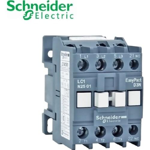 Schneider electric EasyPact D3N 3-ploe contactors LC1N25 1NC or 1NO 50HZ LC1N2501B5N LC1N2510B5N LC1N2501M5N LC1N2510M5N