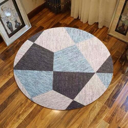 Tapis De Salon Grande Taille Carpet Nordic Wind Basket Hanging Chair Round Floor Mat Computer Swivel Cushion Bedroom Bedside Rug
