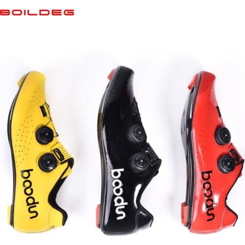 2019 HOT New Road Cycling Shoes Carbon Fiber Self-Locking Ultralight Breathable Wear Non-slip professional Bicycle Racing Shoes