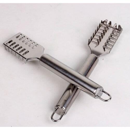 Stainless Steel Scaling Multi-functional Scraper Kitchen Gadget Knife Brush