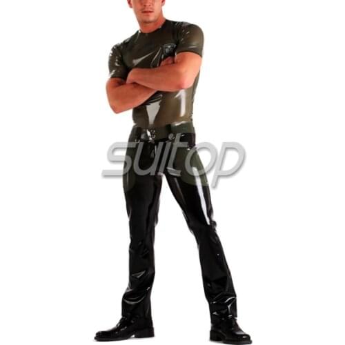 Rubber Latex Mens Combat rubber trousers man