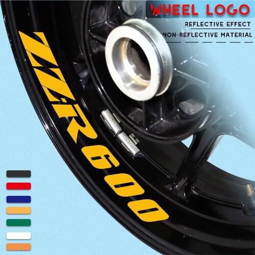 Motorcycle Wheel Sticker Reflective Moto waterproof rim decal Rim Tape suitable for KAWASAKI ZZ-R600 ZZR600 zz r600
