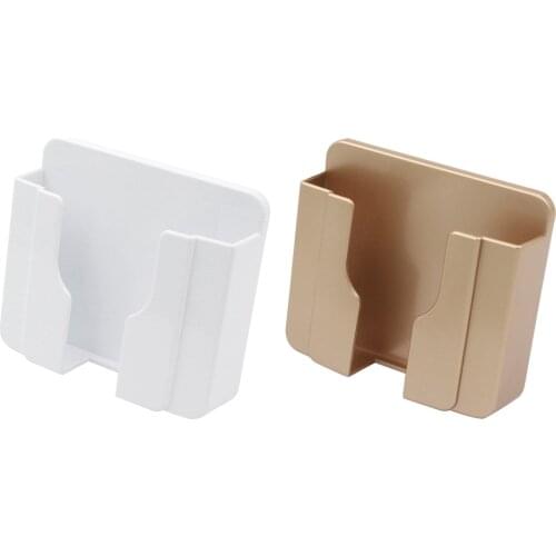 Wall Mounted Organizer Storage Box Self Adhesive Remote Control Organizer Storage Box Mobile Phone Charging Wall Holder Rack