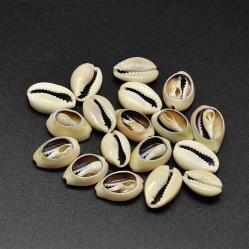PandaHall 50pcs Conch Cowrie Shell Loose Beads Necklace Bracelet Jewelry Making DIY Earrings Craft Beadwork 17~20x10~12x5~6mm