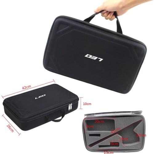 Portable Fishing bag Double ZipperMultifunctional storage Shockproof Storage Box Travel Fishing Tackle reel bag 42*26*10cm
