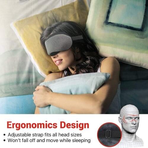 5PC/Set 3D Sleep Eye Mask Cover Aid Sleep Blindfold USB Heated Cotton Surface Eye Mask For Sleep SPA Soft Adjustable Bandage