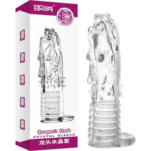 Condom Crystal Penis Sex Cock Sleeve Man Toys for Men Reusable Penis Extension