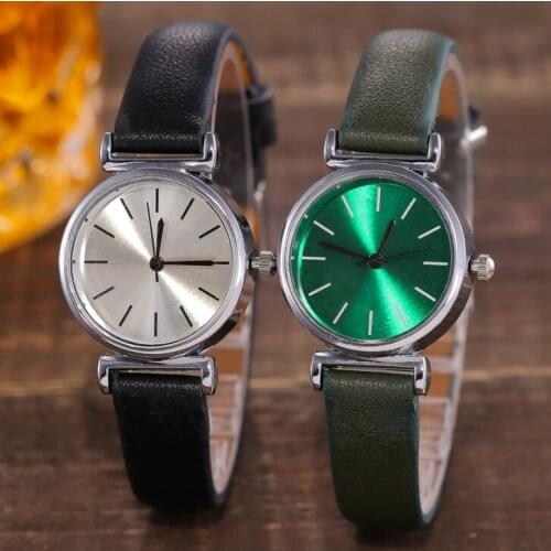 Drop Shipping Women Mini Design Wrist Watches Ladies Small Leather Simple Dial Watch Relogio Feminino