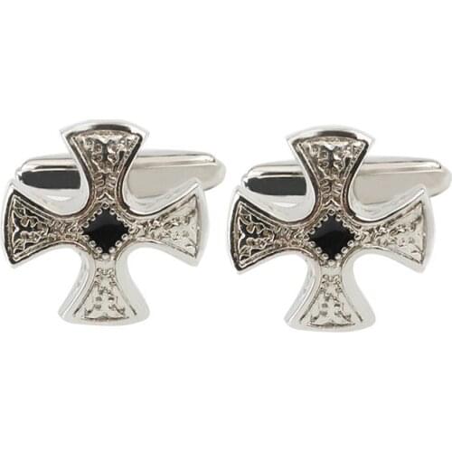 Retro Roman Cross Cufflinks Trendy Mens French Shirts Cuff Buttons Business Banquet Party Suit Accessories Jewelry Gifts