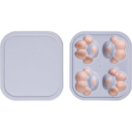 Silicone Ice Mold Cartoon Cat Claw Ice Cream DIY Ice Cream Model Ice Box Household Ice Tray Popsicle Ice Cream Mold 2021 New