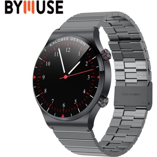 BYMUSE SK6 Smart Watch Men 1.3＂IP68 Waterproof Bluetooth Call Face Customize Whatsapp Notifications Smartwatch For IOS Android
