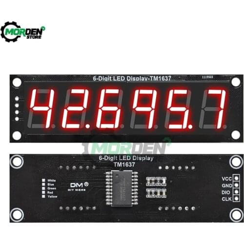 TM1637 0.56 inch 4-Digit 7 Segments Digital Tube Clock Module Double Dots LED Display Accessories Dropship